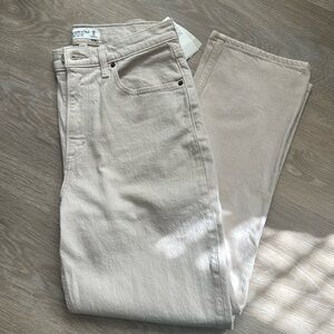 NWT Abercrombie 90s straight ultra high rise curve love